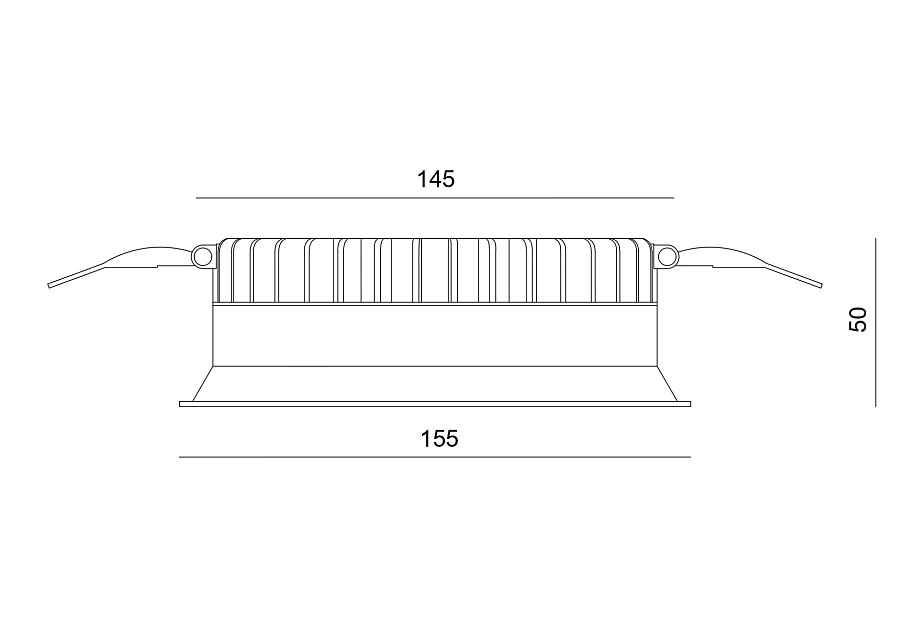 Светильник Byled серия Crater (15W, 220V, CRI>90, Черный корпус, Круг, Цвет: Теплый белый)