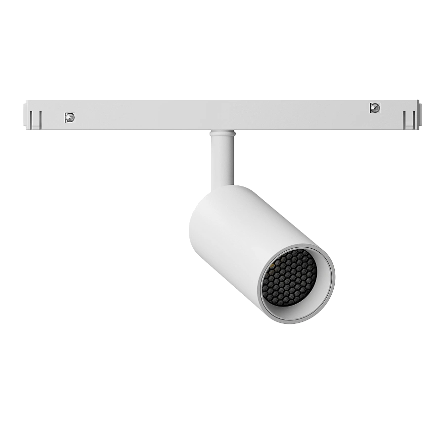 Магнитный трековый светильник Byled серия Gravity с антибликовой решеткой 7W, 48V, CRI>90, 24гр., Белый, 36 мес., Цвет: Нейтральный белый