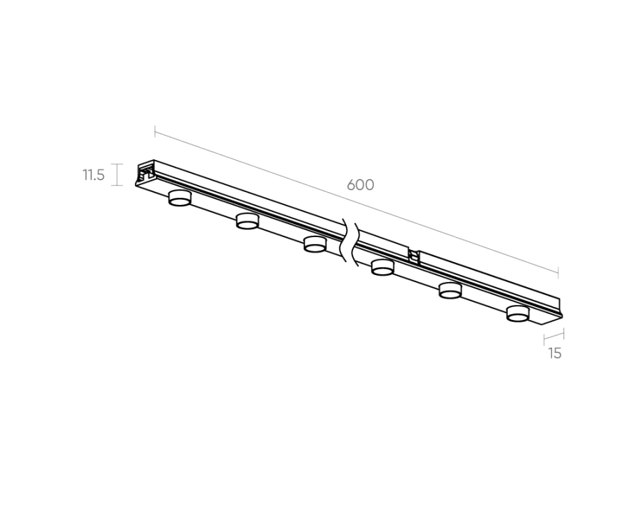 Магнитный встраиваемый светильник Byled серия Gravity-MG15 12W, 48V, CRI>90, 36гр., Белый, 36мес., Цвет: Теплый белый