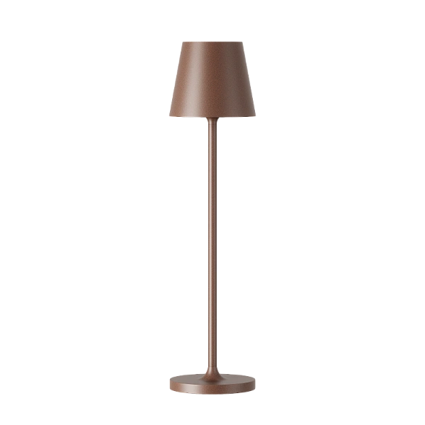 Переносной светильник Byled серия Cone (1.5W, 3.7V, CRI>80, Ф70*275мм, Кортен корпус, 36мес., Цвет: Теплый белый 3000К)