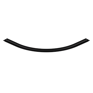 Соеденитель угловой закругленный внешний под ГКЛ Byled серия Gravity-MG15 48v, Черный
