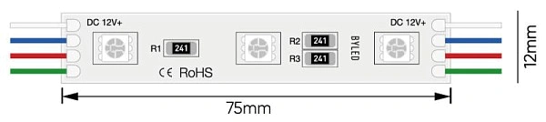 Светодиодный модуль Byled SMD5050, 0.72W, 120°, 12V, Цвет: RGB