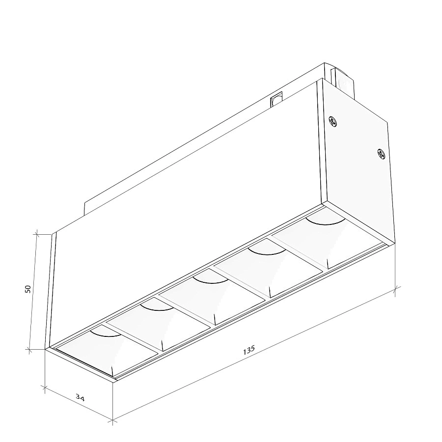 Магнитный встраиваемый светильник Byled серия Gravity MG35 10W, 48V, CRI>90, 36гр., Цвет: Теплый белый