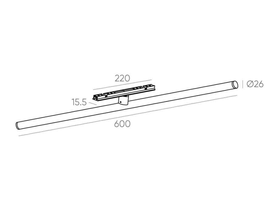 Магнитный светильник поворотный Byled серия Gravity-MG15 6W, 48V, CRI>90, 360гр., Цвет: Нейтральный белый