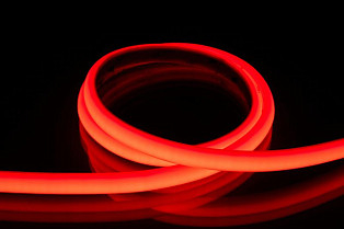 Светодиодный неон Byled PRO SMD2835, 210 LED/m, 10W/m, 24V, СRI>90, IP67, 36мес., Цвет: Красный