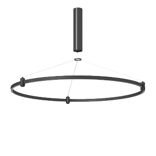 Трек подвесной круг Byled серия ECLIPSE 24v, ⌀800mm, Черный