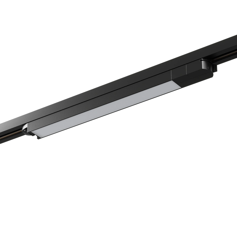 Трековый линейный светильник Byled серия Spot (12W, 230V, CRI>90, Черный корпус, Цвет: Теплый белый)