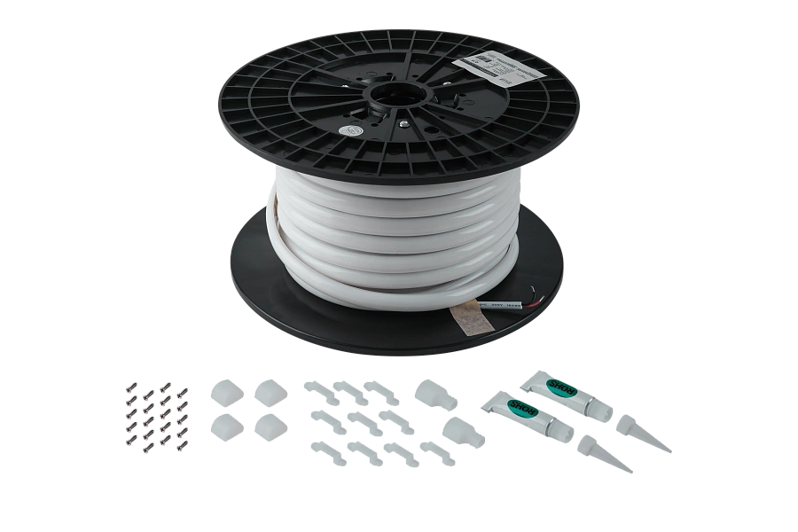 Светодиодный неон Byled PRO SMD2835, 208 LED/m, 7.5W/m, 48V, СRI>90, IP67, 20м., 60мес., Цвет: Нейтральный белый