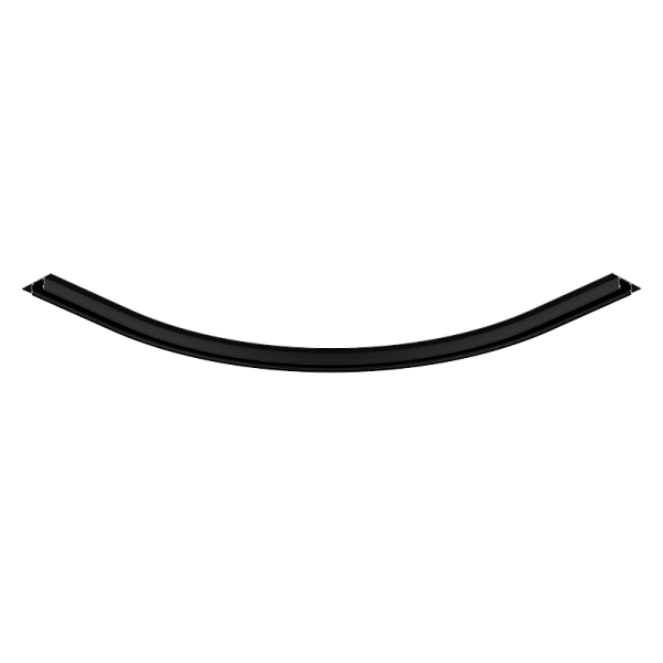 Соеденитель угловой закругленный внешний под ГКЛ Byled серия Gravity-MG15 48v, Черный