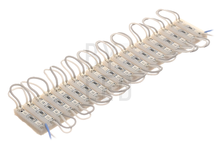 Светодиодный модуль Byled SMD2835, 0.4W, 120°, 12V, Цвет: Синий  Светодиодный модуль Byled SMD2835, 0.4W, 120°, 12V, Цвет: Синий