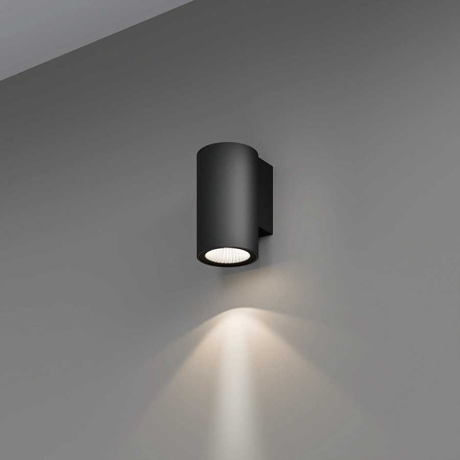 Настенный светильник Byled серия Flare TB (6W, 230V, CRI>80, Черный корпус, IP65, 60мес., Цвет: Теплый белый 3000K)