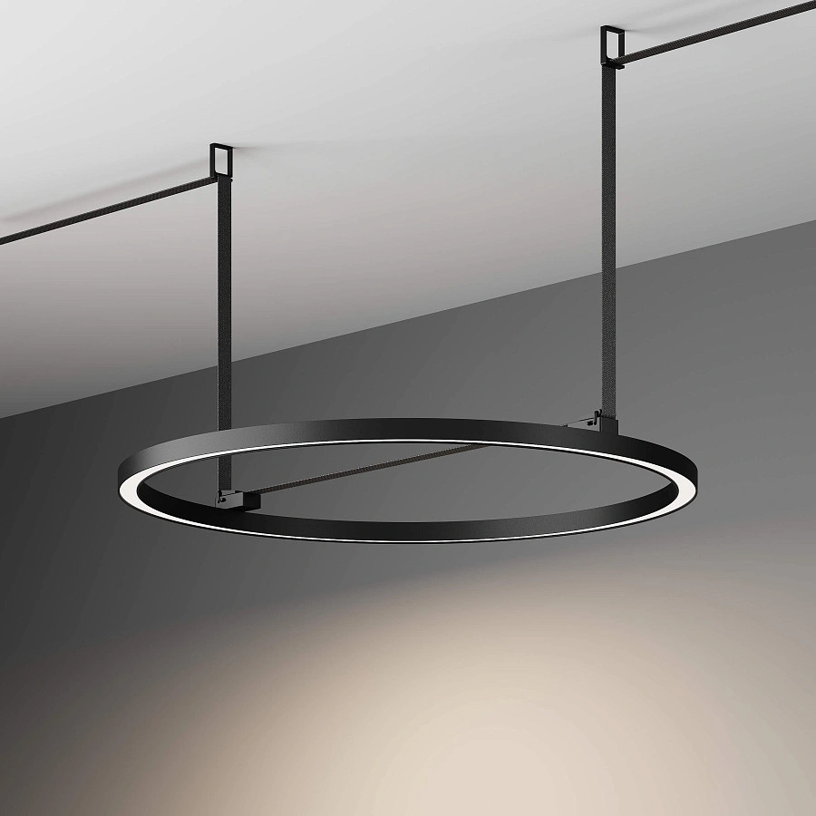 Трековый светильник Byled серия ROPE-RN 45W, 24V, CRI>90, Ф807*28mm, 110гр., Цвет: Теплый белый Трековый светильник Byled серия ROPE-RN 45W, 24V, CRI>90, Ф807*28mm, 110гр., Цвет: Теплый белый