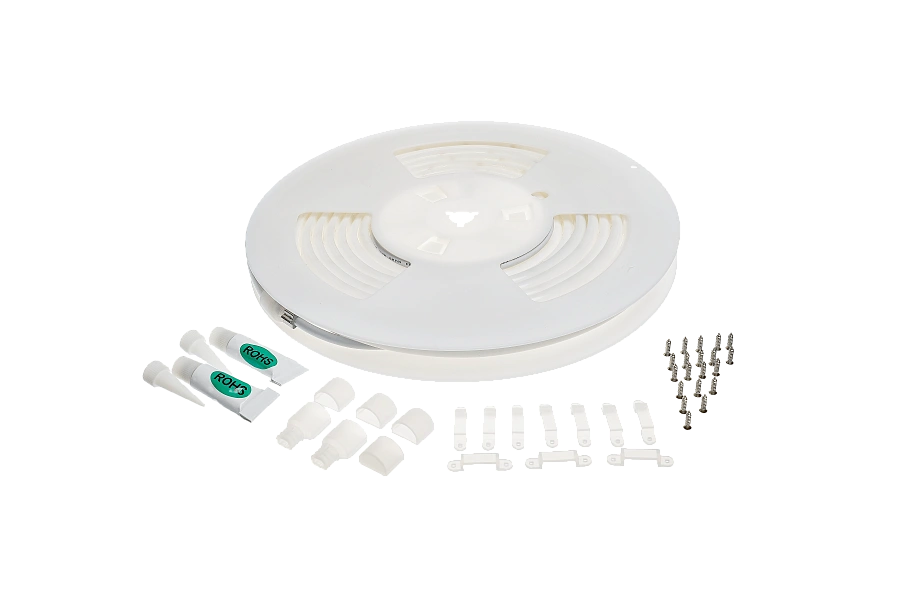 Светодиодная термолента Byled PRO SMD2835, 210 LED/m, 10W/m, 24V, СRI>90, IP68, Цвет: Холодный белый