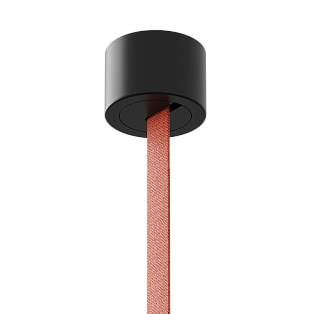 Держатель шинопровода накладной Byled серия ROPE 24V с вводом питания, Черный
