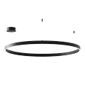 Подвесной светильник Byled серия Halo 1535 (50W, 220V, CRI>90, 900mm, Черный корпус, Цвет: Теплый белый)