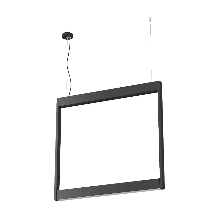 Подвесной светильник светодиодный Byled серия Saturn (24W, 230V, CRI>90, IP20, Черный корпус, Цвет: Теплый белый)