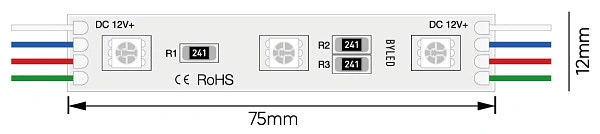 Светодиодный модуль Byled SMD5050, 0.72W, 120°, 12V, Цвет: RGB