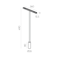 Магнитный гибкий светильник Byled серия Gravity-MG15 5W, 48V, CRI>90, 360гр., Черный+Золото, 36мес., Цвет: Теплый белый