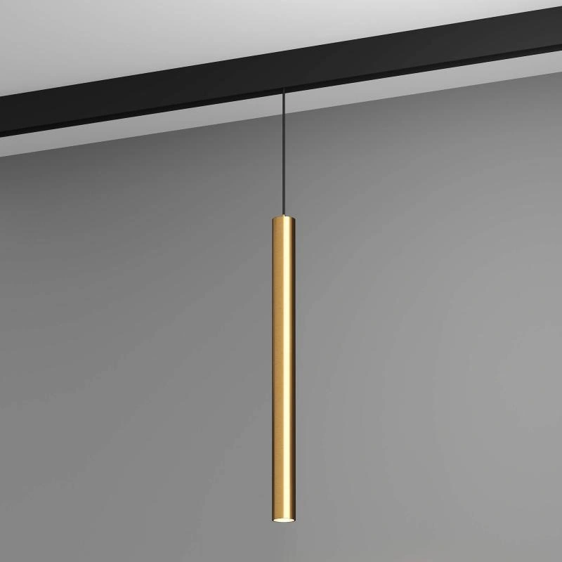 Магнитный подвесной светильник Byled серия Gravity 7W, 48V, CRI>90, 24гр., Золотой, Цвет: Теплый белый