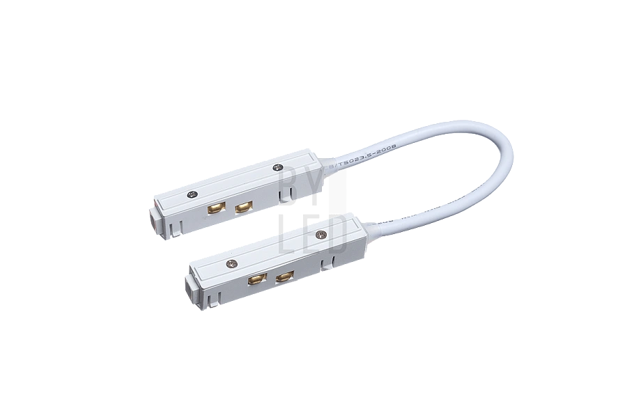 Гибкий коннектор питания двусторонний Byled серия Gravity 48V Белый Гибкий коннектор питания двусторонний Byled серия Gravity 48V Белый