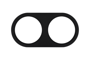 Двойная рамка закругленная для светильника Byled серия UNI-BZ-10 Черный