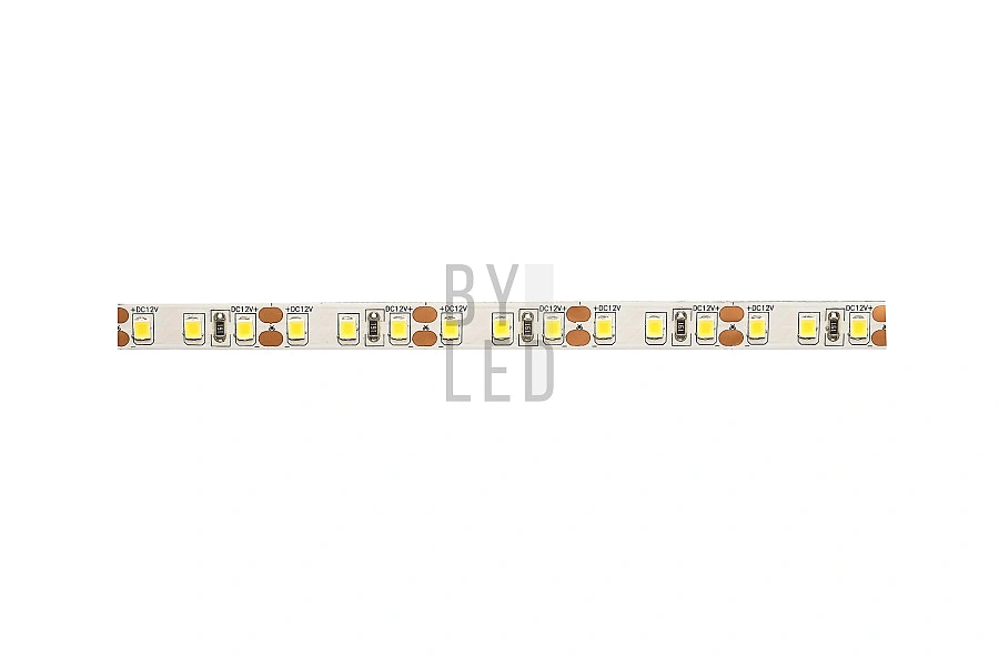 Лента светодиодная Byled Standart 2835, 120 LED/м, 9,6 Вт/м, 12В , IP20, Цвет: Теплый белый