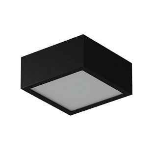 Встраиваемый светильник Byled серия Grillato (12W, 230V, CRI>90, Черный корпус, 90*90мм, 60мес., Цвет: Теплый белый 3000K)