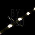 Светодиодная линейка Byled PRO SMD3030, 12LED/m, 14,4W/m, 12V , IP20, Цвет: Теплый белый