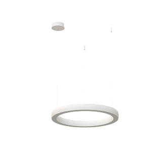 Подвесной светильник Byled серия Halo 4555 (36W, 220V, CRI>90, 600mm, Белый корпус, Цвет: Теплый белый)